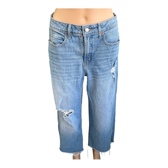 Old Navy Extra High-Waisted Wide-Leg Ripped Jeans for Women Loose From The Heap - Picture 1 of 15